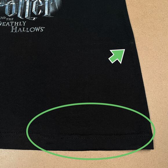 Vtg Harry Potter Deathly Hallows Graphic Promo TShirt Draco Lucius Voldemort Tee - Picture 11 of 16